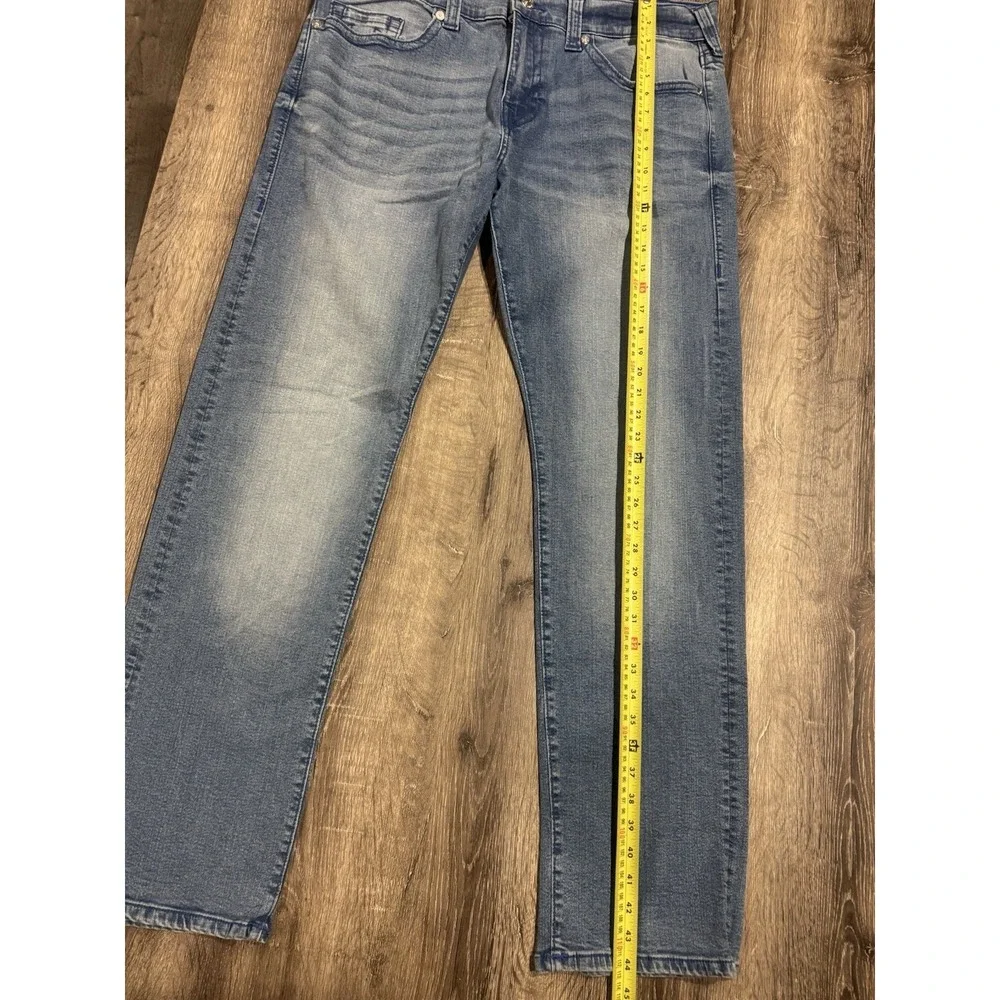 True Religion Men's Jeans Ricky Relaxed Straight Medium Wash Blue Denim Size 36
